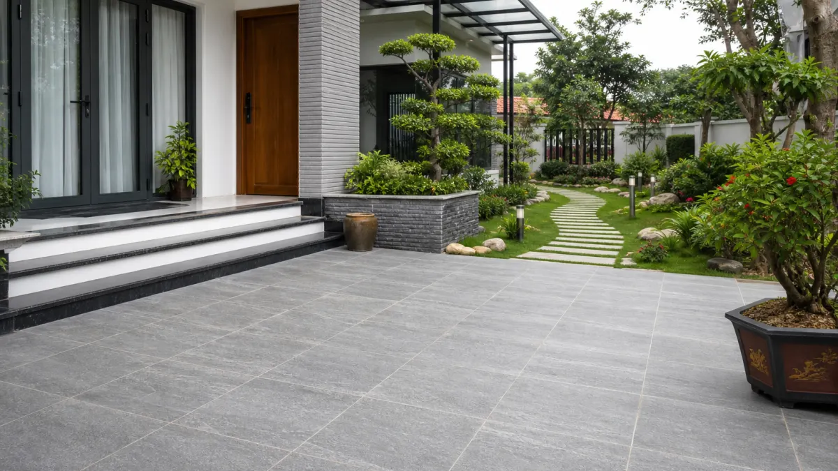 Cách chọn gạch sân vườn: tránh 7 sai lầm khiến sân nhanh xuống cấp và khó dùng